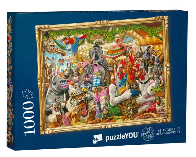 Puzzle 1000 Teile „Tierische Wiesn“