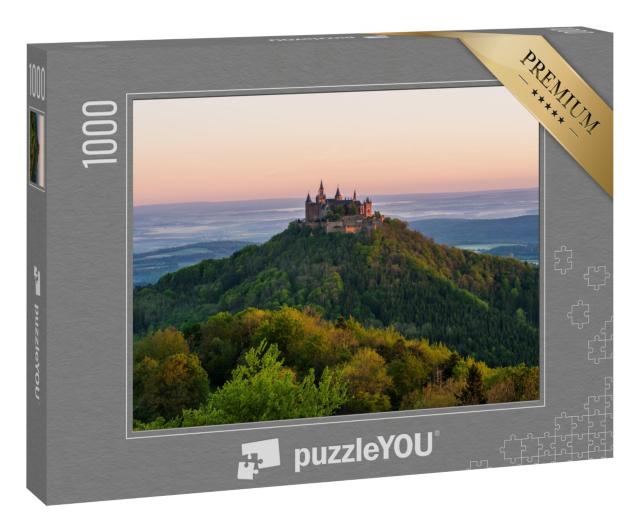 Puzzle 1000 Teile „Goldene Stunde auf der Burg Hohenzollern“