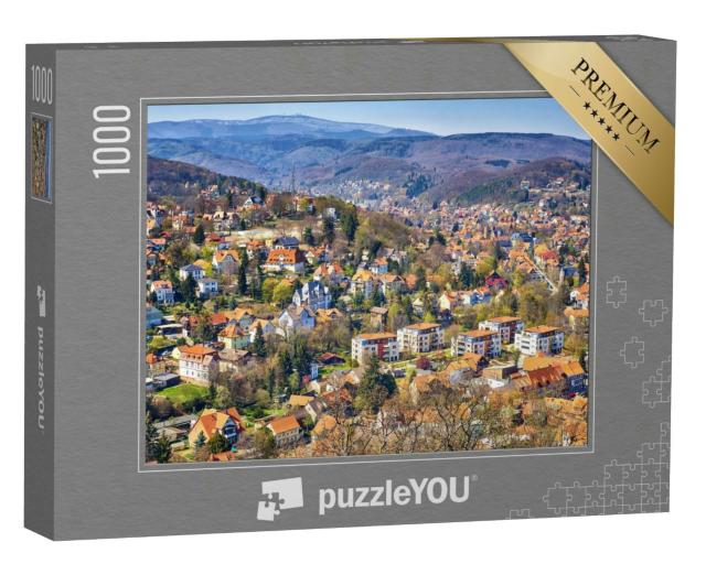 Puzzle 1000 Teile „Malerische Altstadt von Wernigerode, Deutschland“