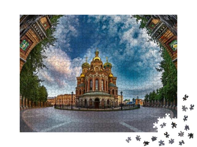 Puzzle 1000 Teile „Orthodoxe Kirche von St. Petersburg“