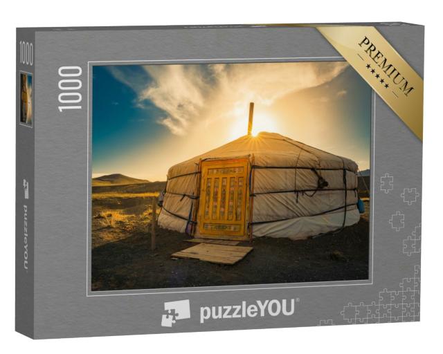 Puzzle 1000 Teile „GER Mongolei Unterkunft.“