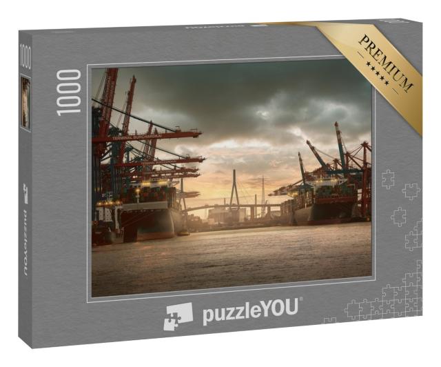 Puzzle 1000 Teile „Hamburger Hafen“