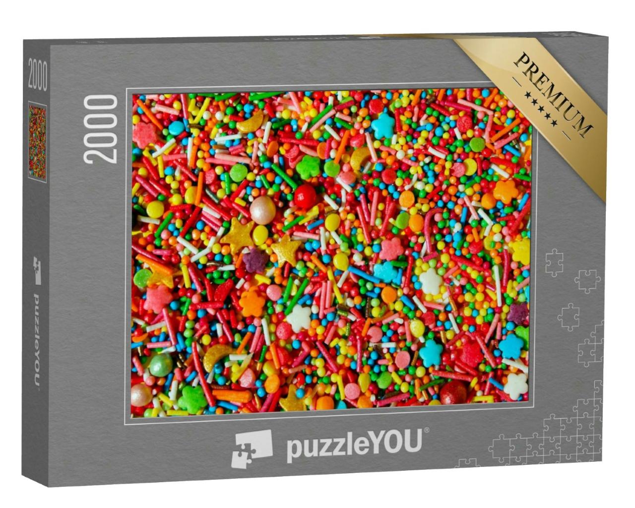 Puzzle 2000 Teile „Bunter Zuckerstreusel“