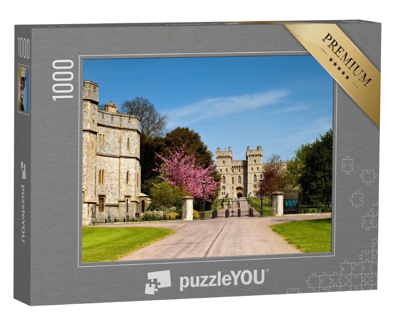 Puzzle 1000 Teile „Windsor: der lange Spaziergang im Frühling, England, Großbritannien“