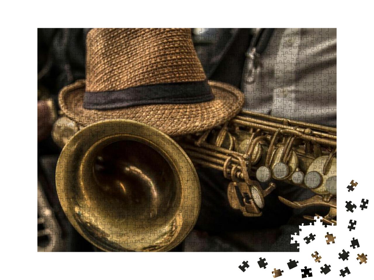 Puzzle 1000 Teile „Impression mit Saxophon“