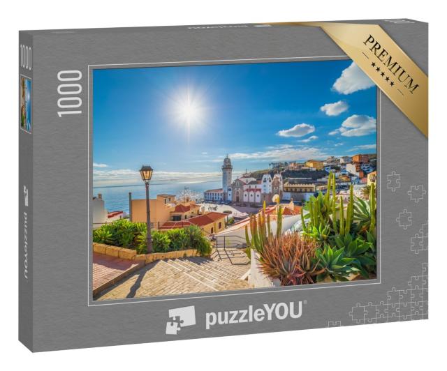 Puzzle 1000 Teile „Bezauberndes Dorf Candelaria auf Teneriffa, Kanarische Inseln, Spanien“