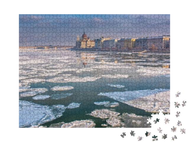 Puzzle 1000 Teile „Winter in Budapest“