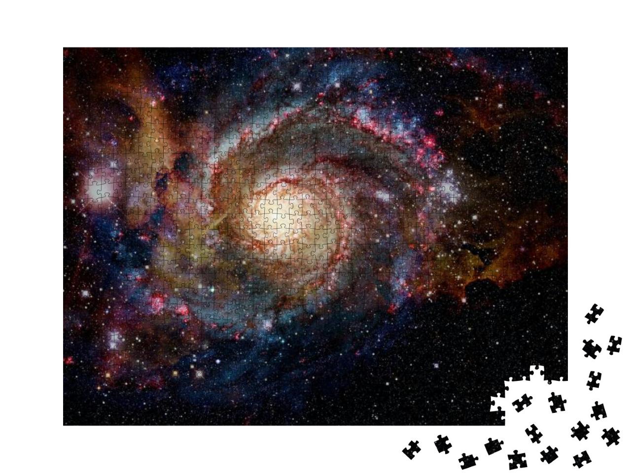 Puzzle 1000 Teile „Galaxie und Nebel, Elemente dieses Bildes zur Verfügung gestellt von der NASA“