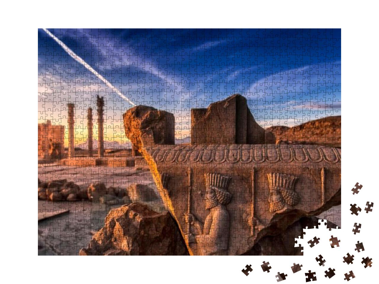 Puzzle 1000 Teile „Persepolis: zeremonielle Hauptstadt des Achämenidenreiches, heutiger Iran“