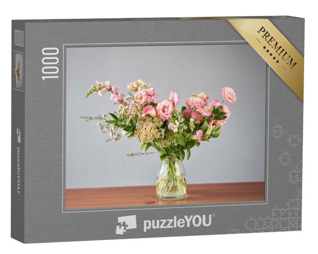 Puzzle 1000 Teile „Blumenarrangement mit frischen Schnittblumen“