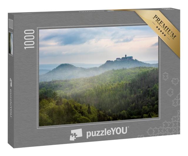 Puzzle 1000 Teile „Wartburg im Morgennebel, Thüringer Wald“