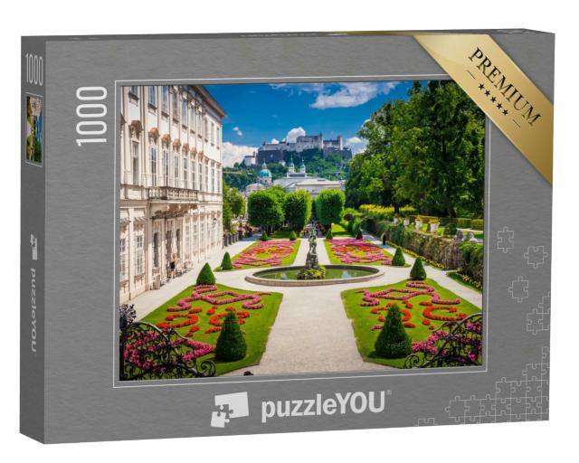 Puzzle 1000 Teile „Schloss Mirabell und die Salzburger Burg, Österreich“
