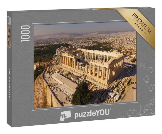 Puzzle 1000 Teile „Luftaufnahme der Akropolis mit dem Parthenon, Griechenland“