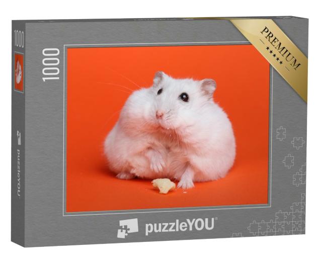 Puzzle 1000 Teile „Fluffiger weißer Hamster“