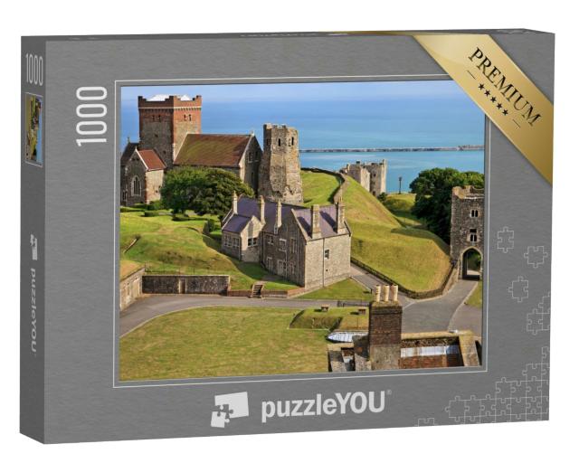 Puzzle 1000 Teile „Panoramablick auf die Kirche St. Mary in Castro in England“