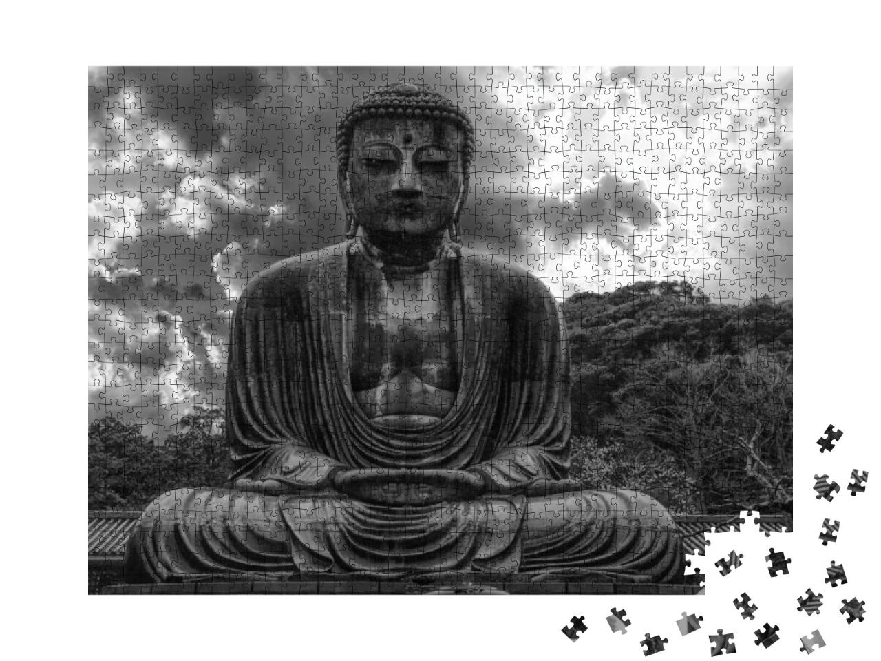 Puzzle 1000 Teile „Der Kamakura Daibutsu, der große Buddha von Kamakura, Japan“