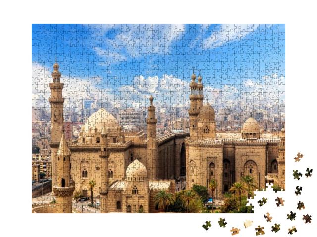 Puzzle 1000 Teile „Moschee und Madrasa von Sultan Hasan in Kairo, Ägypten“