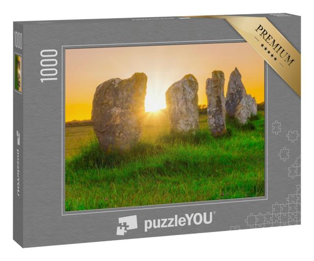 Puzzle 1000 Teile „Menhiren Camaret-sur-Mer Lagatjar, Bretagne, Frankreich“