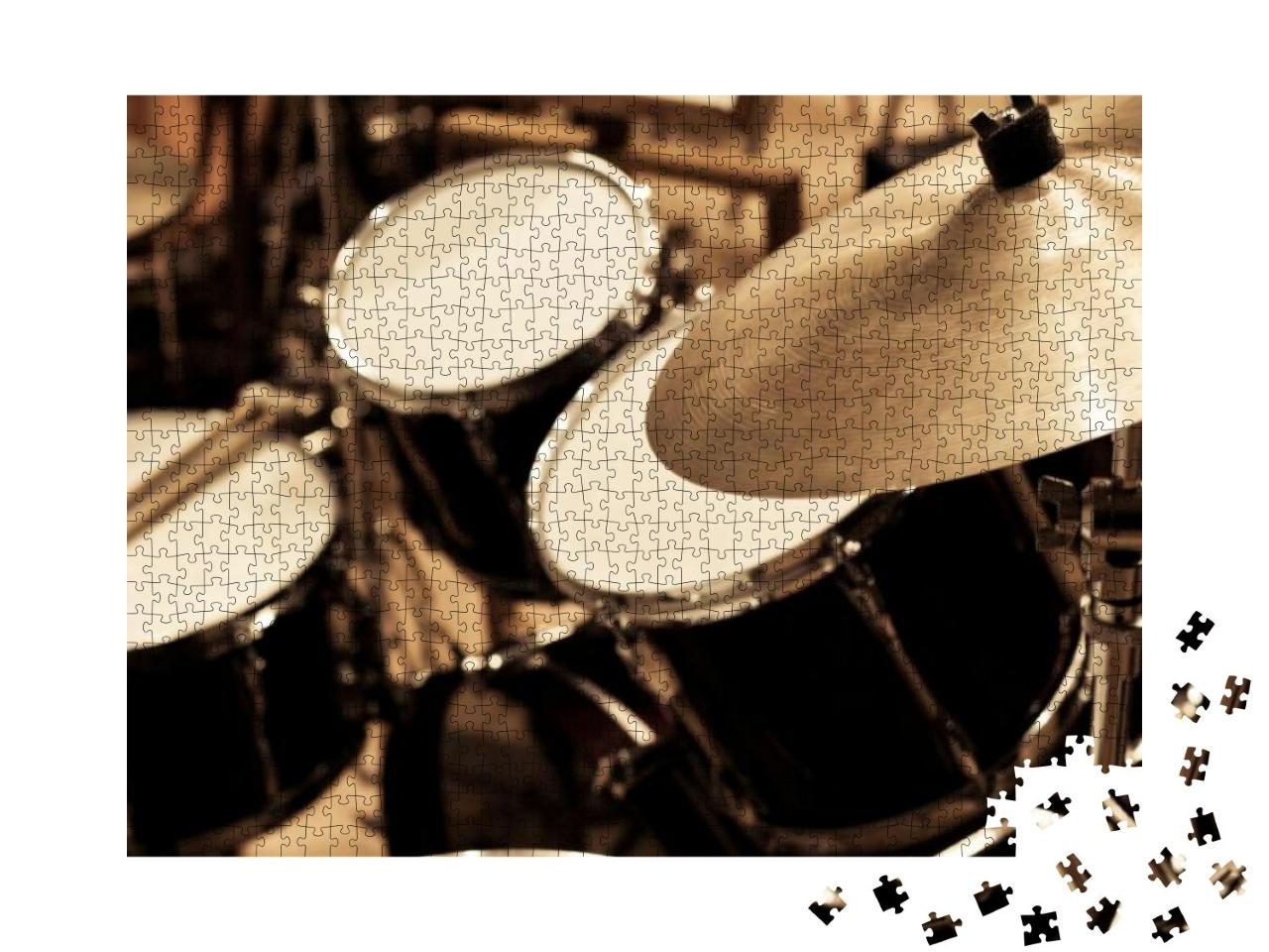 Puzzle 1000 Teile „Detailstudie: Ein Schlagzeug“