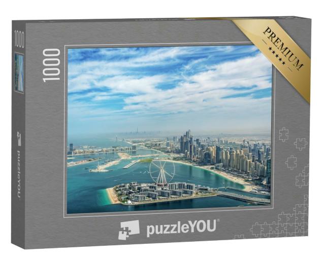 Puzzle 1000 Teile „Beeindruckende Luftaufnahme der Skyline von Dubai“
