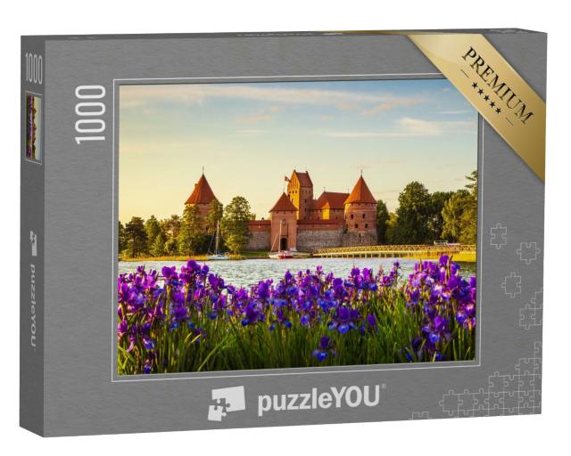 Puzzle 1000 Teile „Die Burg der Insel Trakai, Sehenswürdigkeit in Litauen“