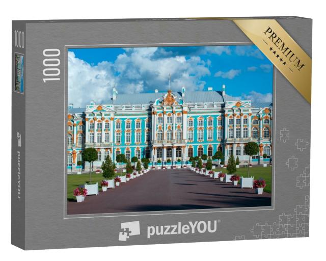 Puzzle 1000 Teile „Katharinenpalast von Zarskoje Selo, Sankt Petersburg, Russland“