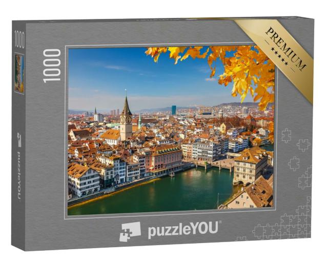 Puzzle 1000 Teile „Zürich am Limmat, Schweiz“