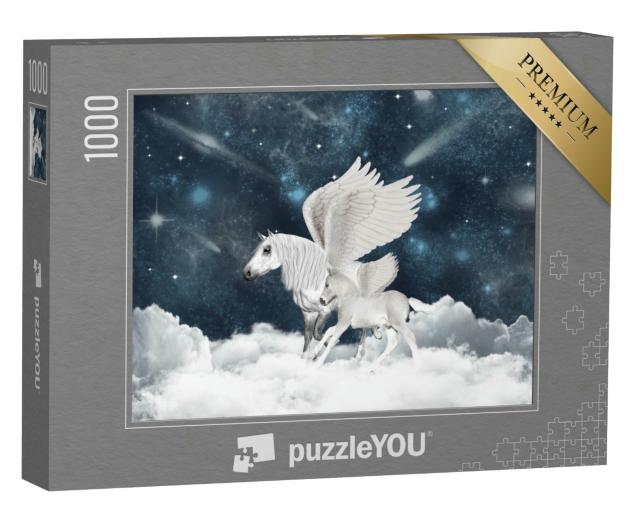 Puzzle 1000 Teile „Familie Pegasus“