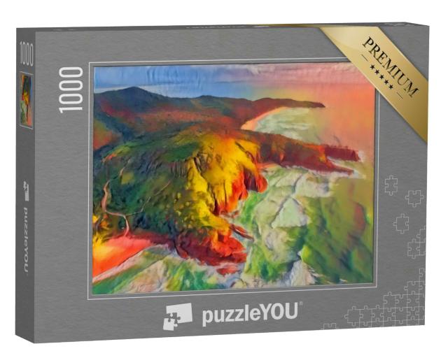 Puzzle 1000 Teile „im Kunst-Stil von Franz Marc - Noosa Nationalpark - Puzzle-Kollektion Künstler & Gemälde“