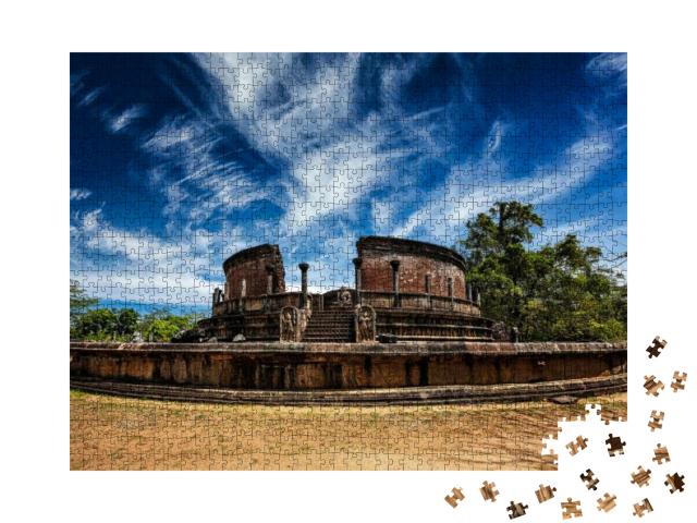 Puzzle 1000 Teile „Antike Vatadage (buddhistische Stupa) in Pollonnaruwa, Sri Lanka“