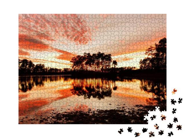 Puzzle 1000 Teile „Long Pine Key Lake, Everglades National Park, Florida“