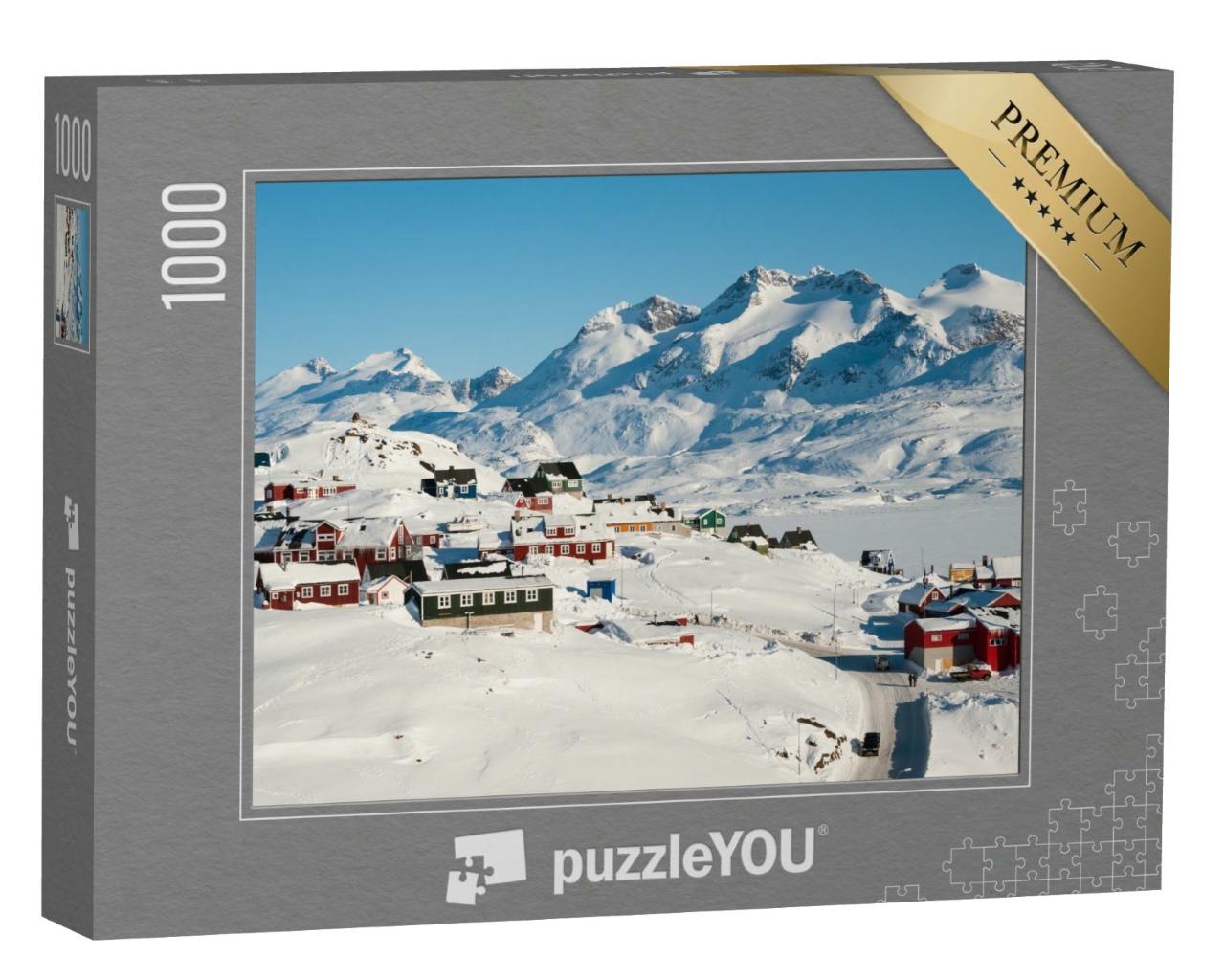Puzzle 1000 Teile „Tasiilaq bei Winterzeit, Grönland“