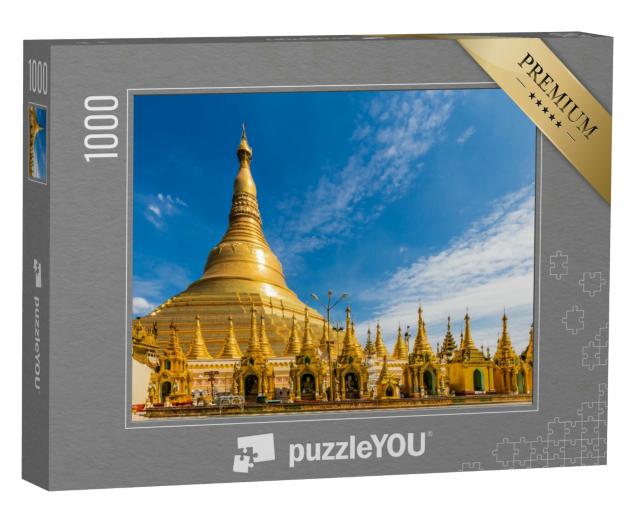 Puzzle 1000 Teile „Goldene Stupa der Shwedagon-Pagode in Yangon, Rangoon, Myanmar“