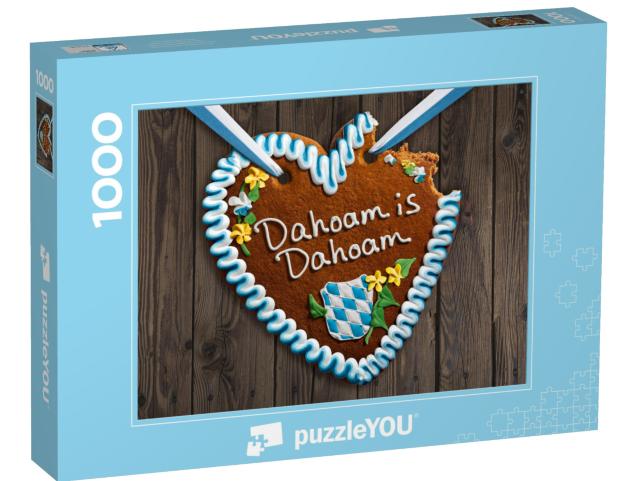 Puzzle 1000 Teile „Das Dahoam is Dahoam-Herz“