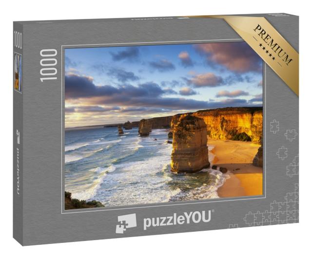 Puzzle 1000 Teile „Zwölf Apostel bei Sonnenuntergang.  Great Ocean Road, Victoria, Australien.“