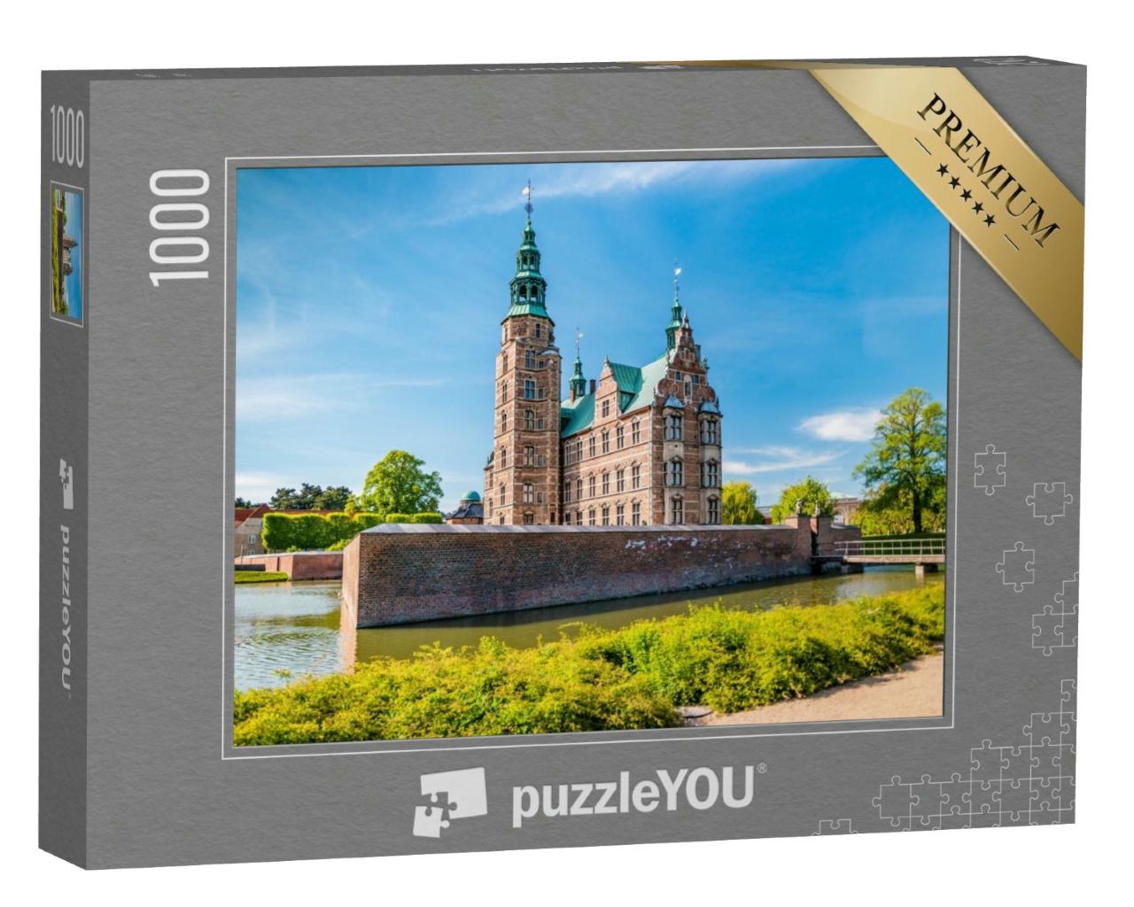 Puzzle 1000 Teile „Das Renaissance-Schloss Rosenborg in Kopenhagen, Dänemark“