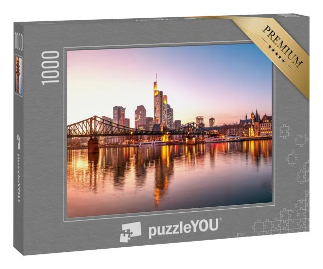 Puzzle 1000 Teile „Eisener Steg, Frankfurt am Main, Deutschland“