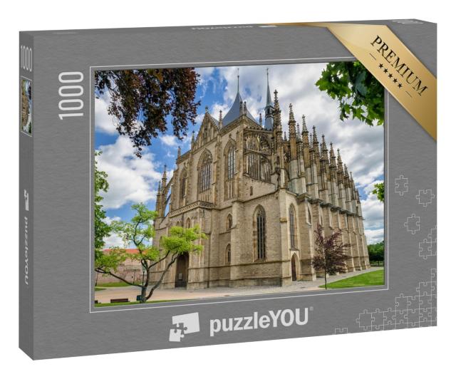 Puzzle 1000 Teile „St. Barbara römisch-katholische Kirche in der Stadt Kutna Hora, Tschechische Republik“