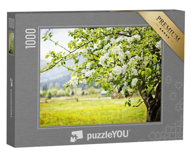 Puzzle 1000 Teile „Blühender Apfelbaum“