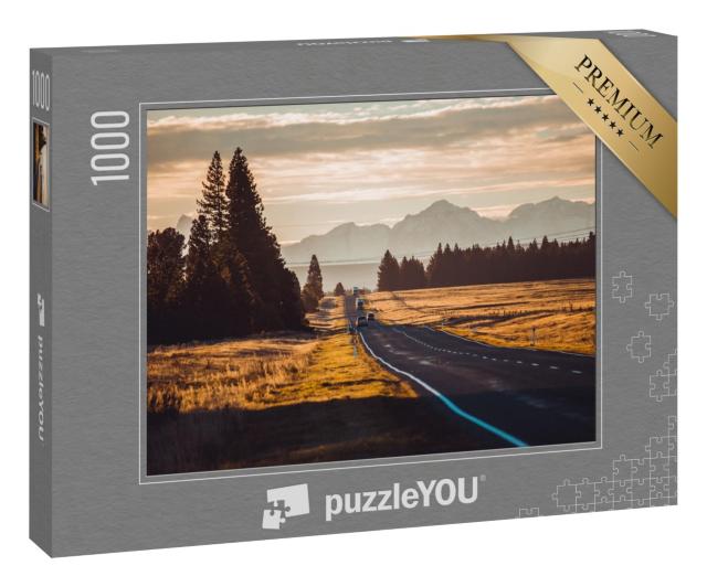 Puzzle 1000 Teile „Roadtrip in den Bergen von Neuseeland“