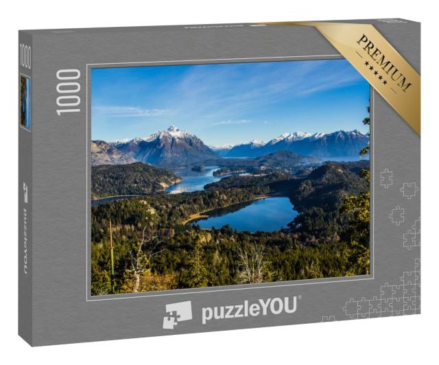 Puzzle 1000 Teile „Blick auf den See Nahuel Huapi bei Bariloche, Argentinien“