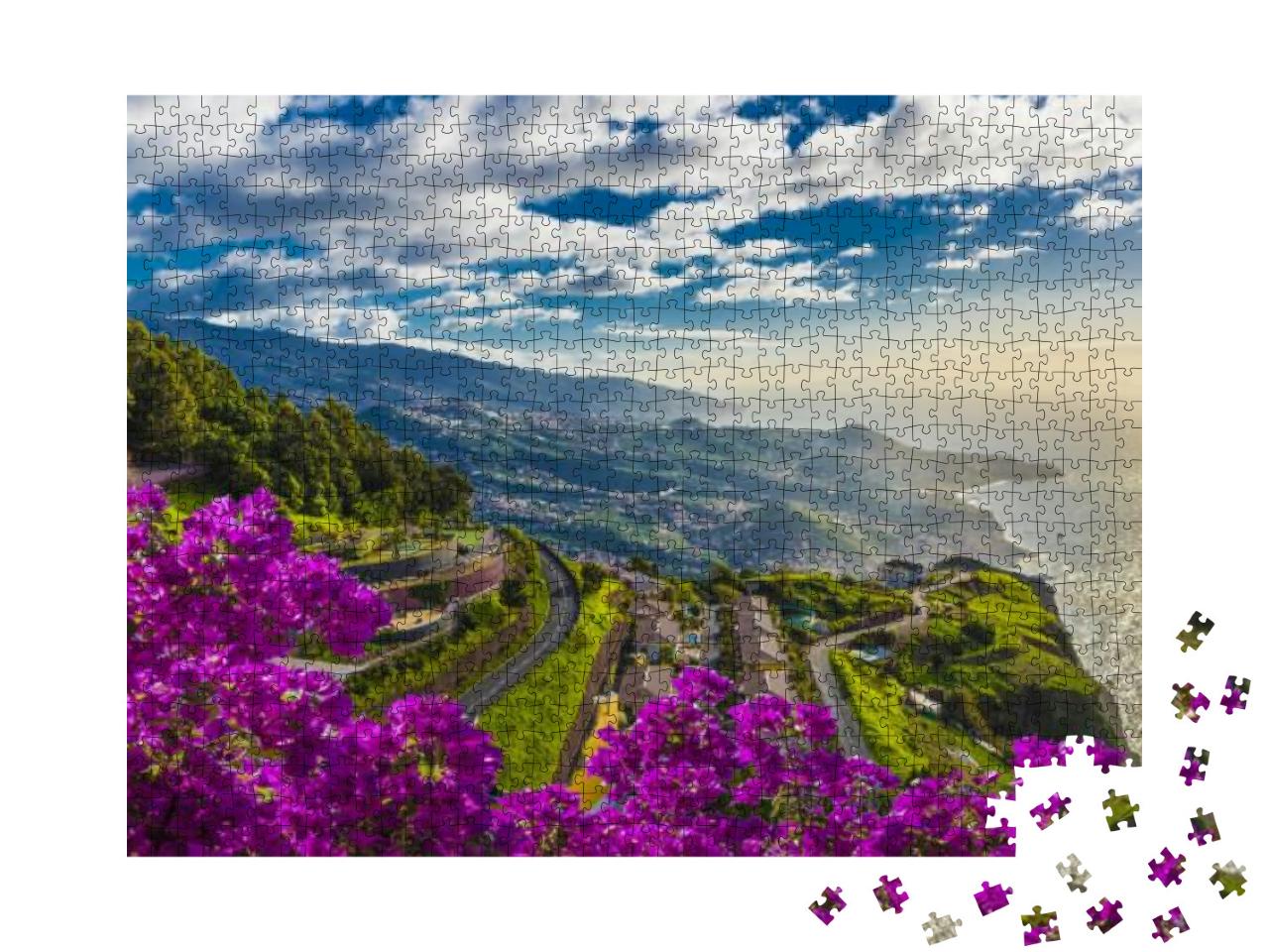 Puzzle 1000 Teile „Luftaufnahme vom höchsten Punkt: Cabo Girao, Insel Madeira, Portugal“