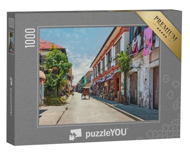 Puzzle 1000 Teile „Stadtzentrum von Vigan, Philippinen“