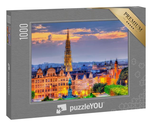 Puzzle 1000 Teile „Brüssel am Abend“