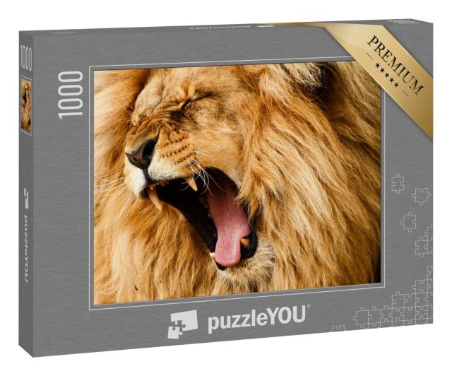 Puzzle 1000 Teile „Brüllender Löwe“