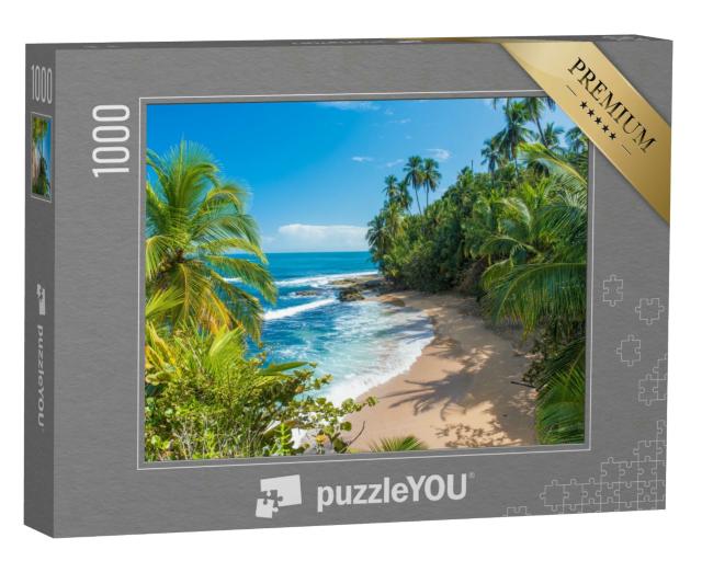 Puzzle 1000 Teile „Wunderschöner karibischer Strand bei Puerto Viejo, Costa Rica“