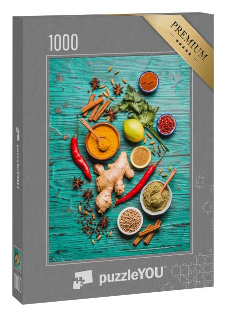Puzzle 1000 Teile „Auswahl verschiedener Gewürze“