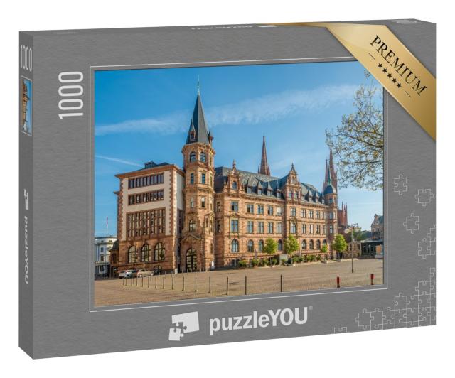 Puzzle 1000 Teile „Stadthalle am Marktplatz in Wiesbaden ,Deutschland“