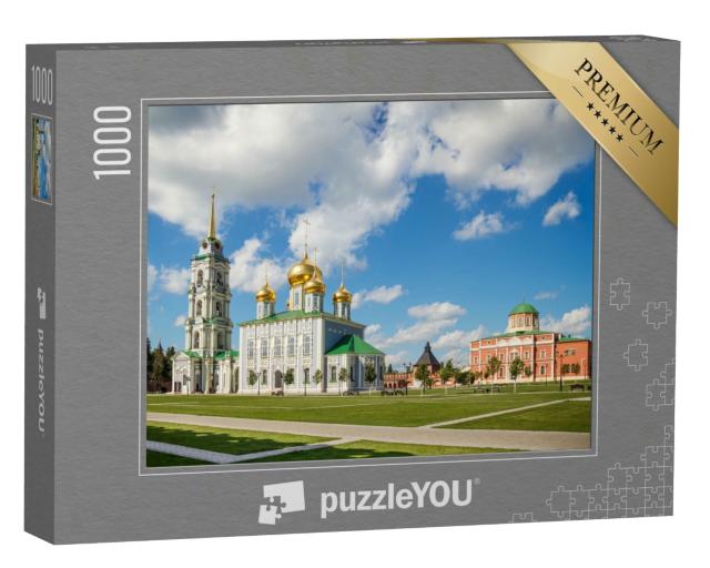 Puzzle 1000 Teile „Stadt Tula, Russland. Die Himmelfahrts- und Dreikönigskathedrale des Tulaer Kremls“