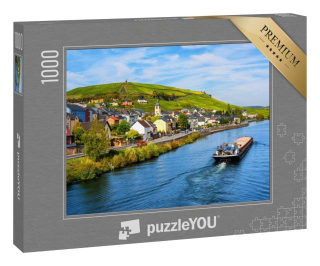 Puzzle 1000 Teile „Mosel bei Wormeldange, Luxemburger Land“